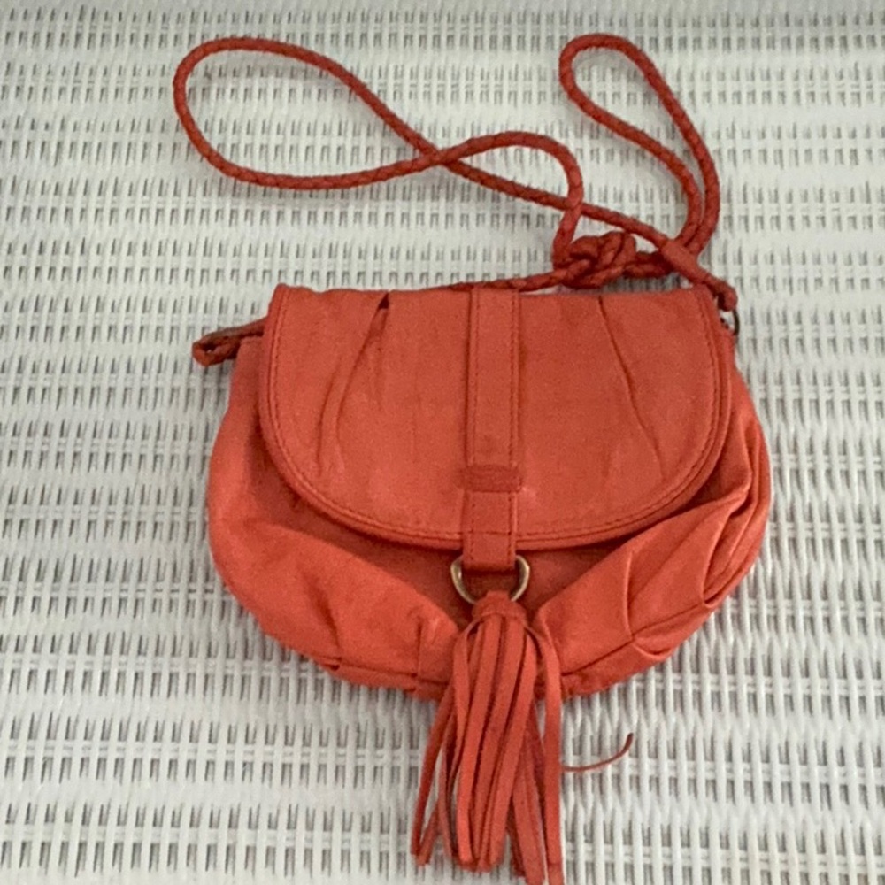 Topshop Vibrant Orange Crossbody Bag Vintage